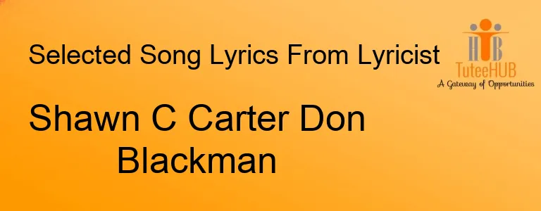 Shawn C Carter Don Blackman