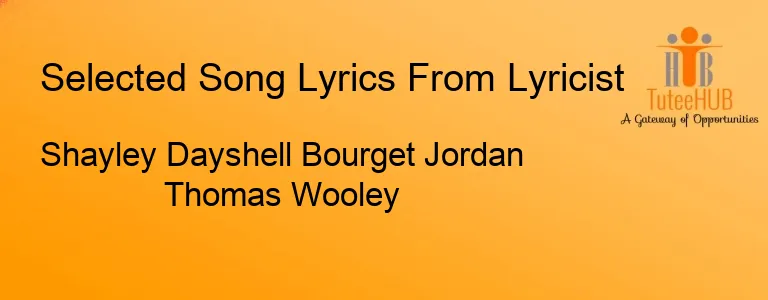 Shayley Dayshell Bourget Jordan Thomas Wooley
