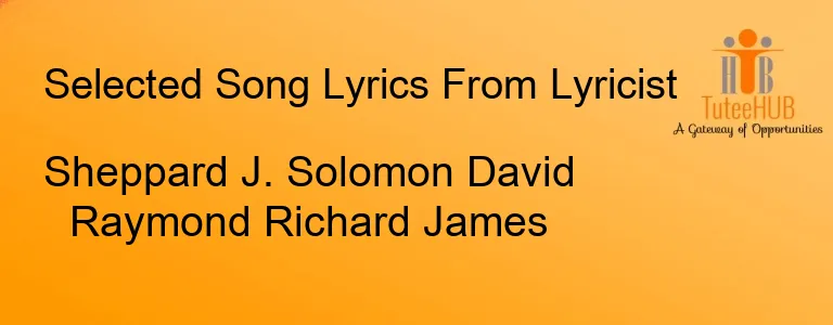 Sheppard J. Solomon David Raymond Richard James