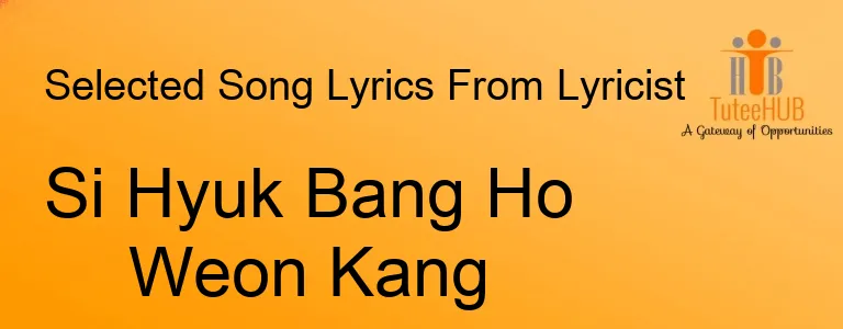 Si Hyuk Bang Ho Weon Kang