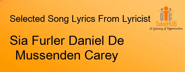 Sia Furler Daniel De Mussenden Carey