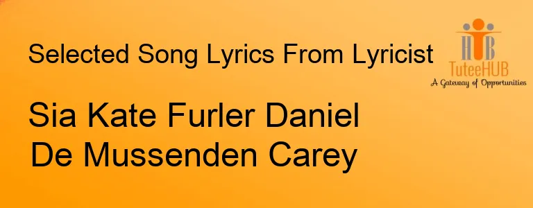 Sia Kate Furler Daniel De Mussenden Carey