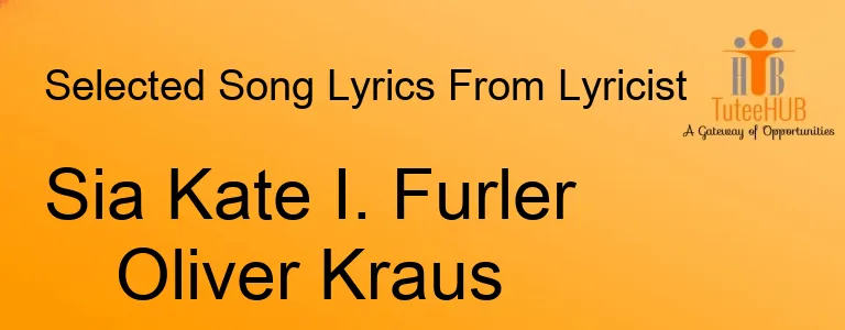 Sia Kate I. Furler Oliver Kraus