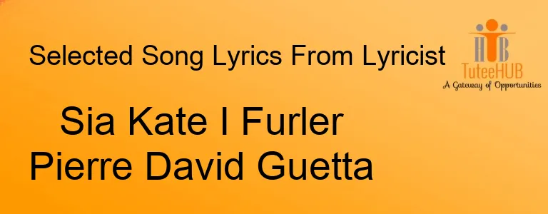 Sia Kate I Furler Pierre David Guetta