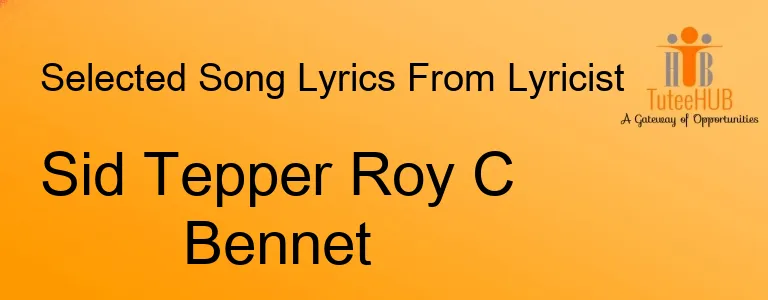 Sid Tepper Roy C Bennet