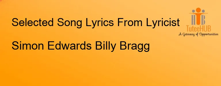 Simon Edwards Billy Bragg