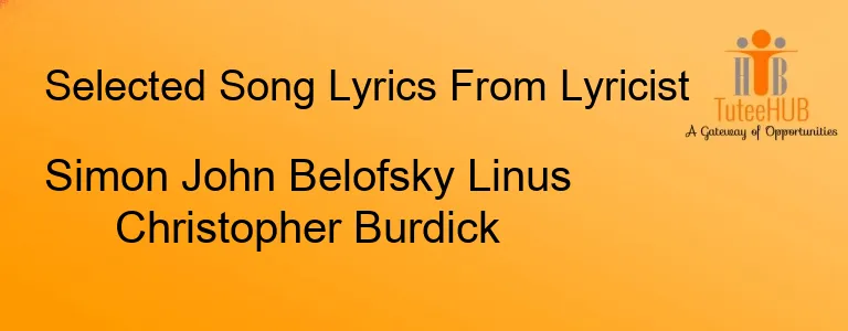 Simon John Belofsky Linus Christopher Burdick