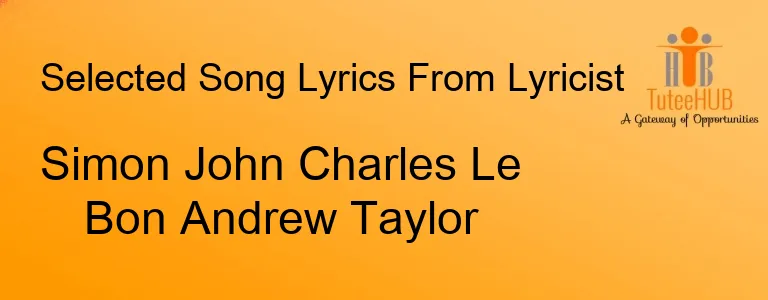 Simon John Charles Le Bon Andrew Taylor