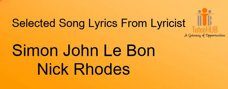 Simon John Le Bon Nick Rhodes