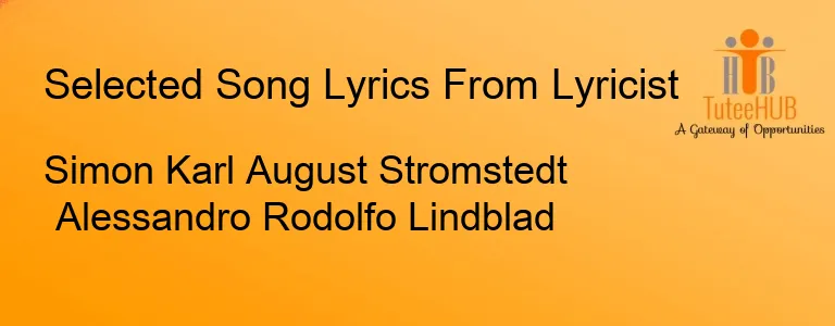 Simon Karl August Stromstedt Alessandro Rodolfo Lindblad