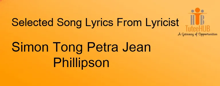 Simon Tong Petra Jean Phillipson