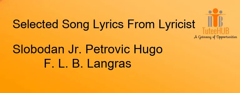 Slobodan Jr. Petrovic Hugo F. L. B. Langras