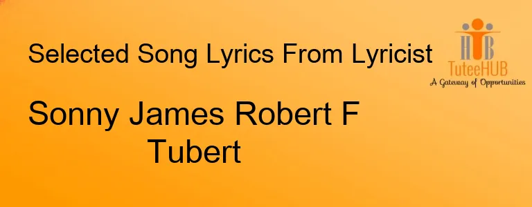 Sonny James Robert F Tubert