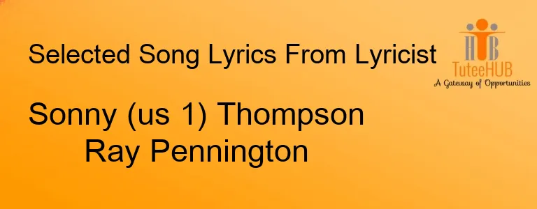 Sonny (us 1) Thompson Ray Pennington