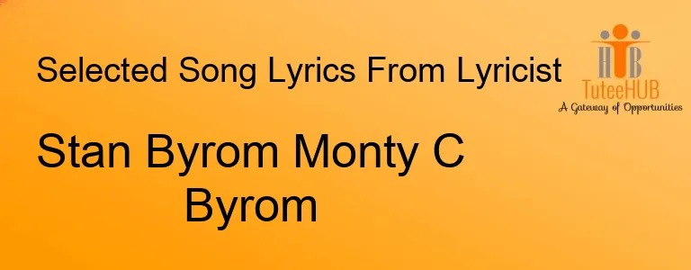 Stan Byrom Monty C Byrom