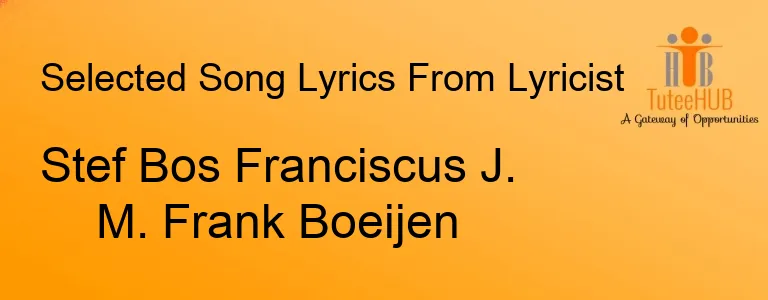 Stef Bos Franciscus J. M. Frank Boeijen