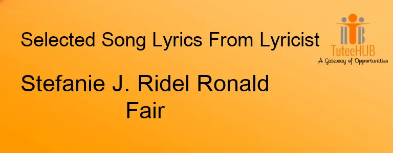 Stefanie J. Ridel Ronald Fair