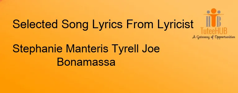 Stephanie Manteris Tyrell Joe Bonamassa