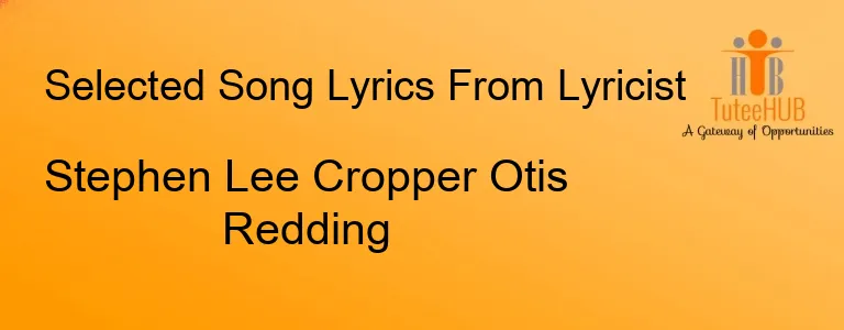 Stephen Lee Cropper Otis Redding