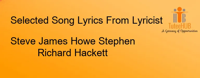 Steve James Howe Stephen Richard Hackett
