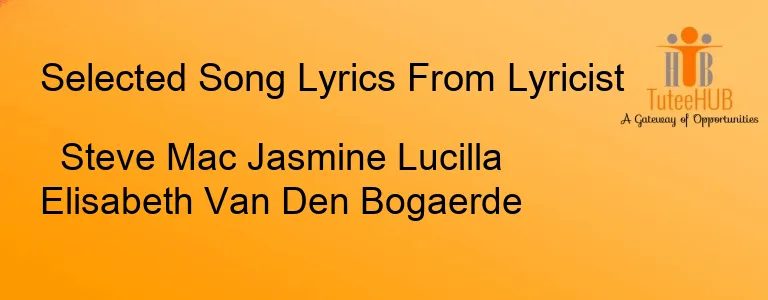 Steve Mac Jasmine Lucilla Elisabeth Van Den Bogaerde