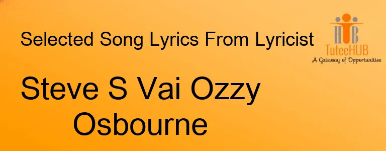 Steve S Vai Ozzy Osbourne