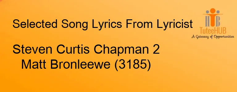 Steven Curtis Chapman 2 Matt Bronleewe (3185)