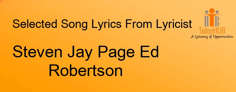 Steven Jay Page Ed Robertson