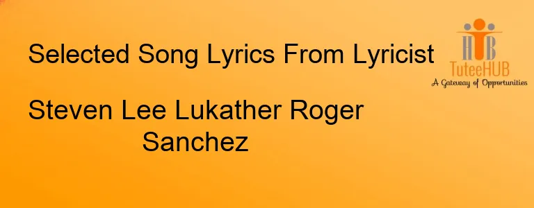 Steven Lee Lukather Roger Sanchez