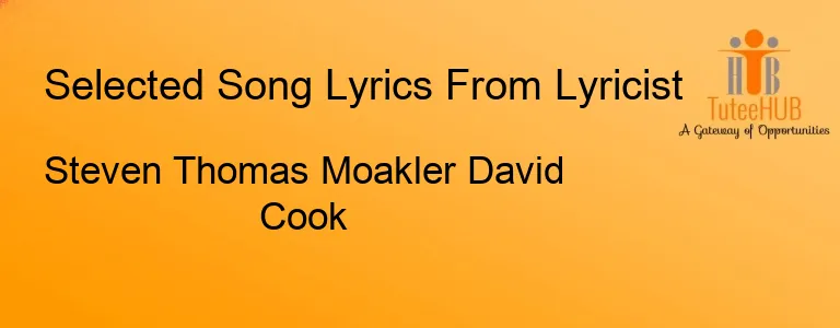 Steven Thomas Moakler David Cook