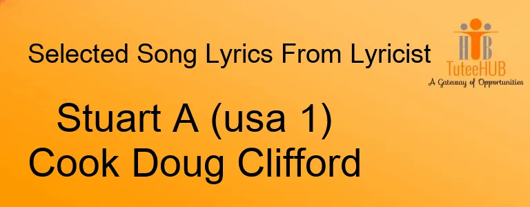 Stuart A (usa 1) Cook Doug Clifford