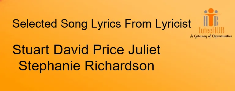 Stuart David Price Juliet Stephanie Richardson