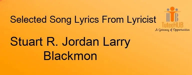 Stuart R. Jordan Larry Blackmon