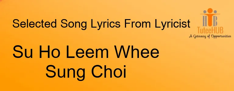 Su Ho Leem Whee Sung Choi