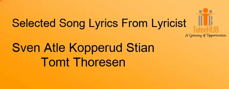 Sven Atle Kopperud Stian Tomt Thoresen