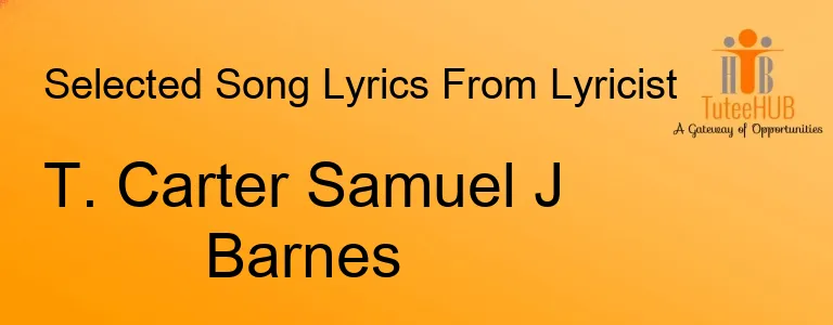 T. Carter Samuel J Barnes