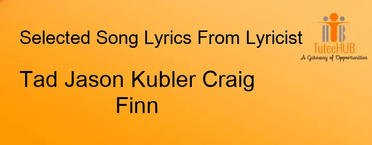 Tad Jason Kubler Craig Finn