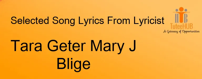 Tara Geter Mary J Blige