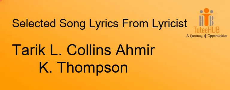 Tarik L. Collins Ahmir K. Thompson