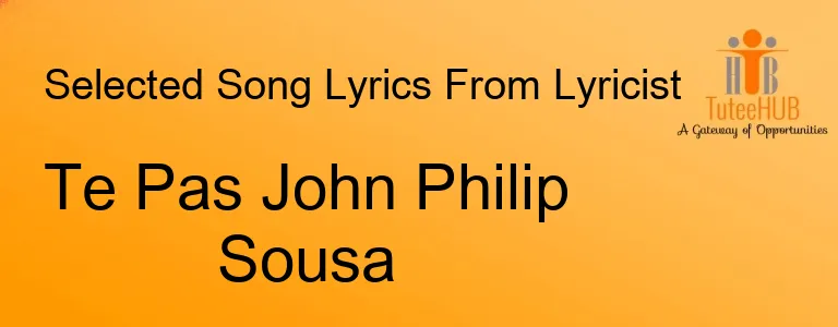 Te Pas John Philip Sousa