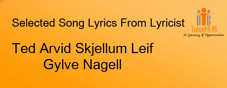 Ted Arvid Skjellum Leif Gylve Nagell