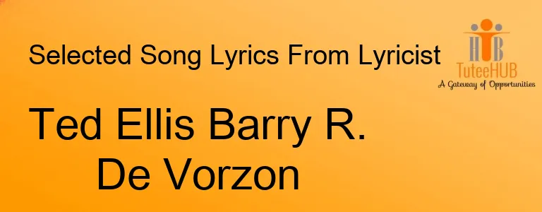 Ted Ellis Barry R. De Vorzon