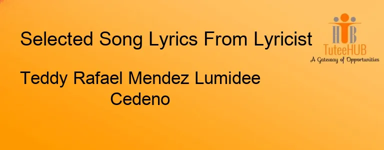 Teddy Rafael Mendez Lumidee Cedeno