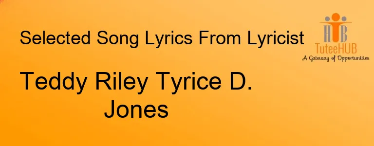 Teddy Riley Tyrice D. Jones