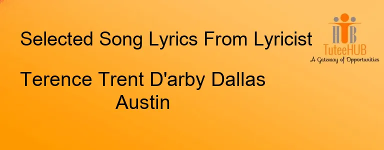 Terence Trent D'arby Dallas Austin