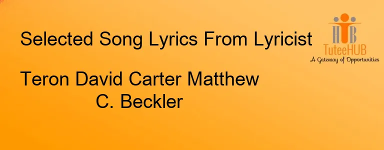 Teron David Carter Matthew C. Beckler