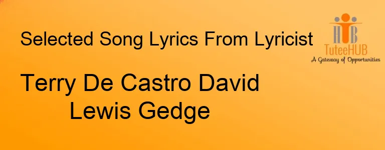 Terry De Castro David Lewis Gedge