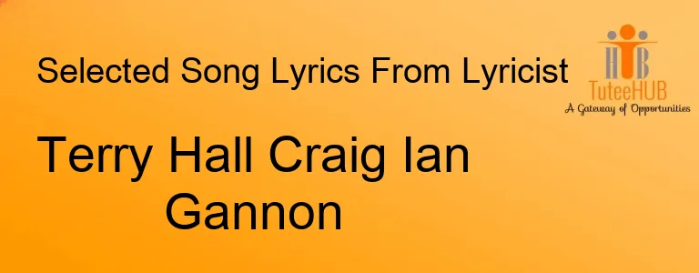 Terry Hall Craig Ian Gannon