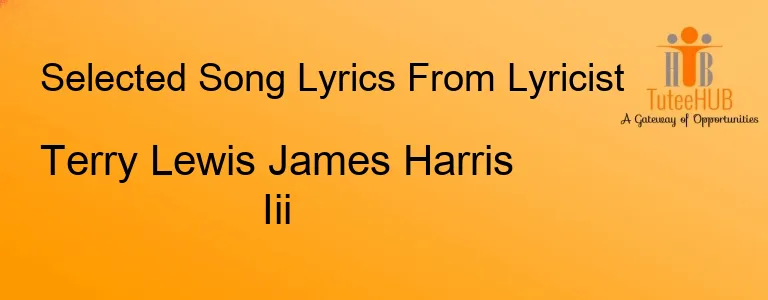 Terry Lewis James Harris Iii