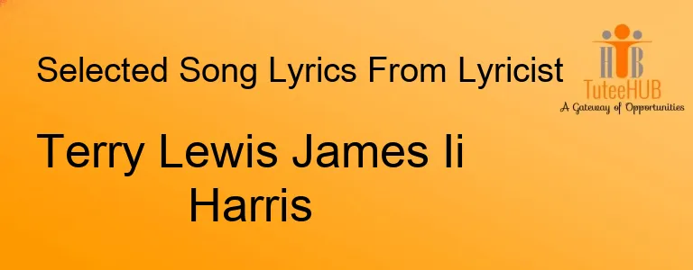 Terry Lewis James Ii Harris